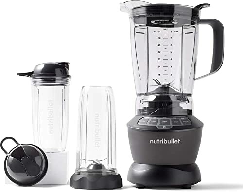 Nutribullet blender with additional cups and lids
